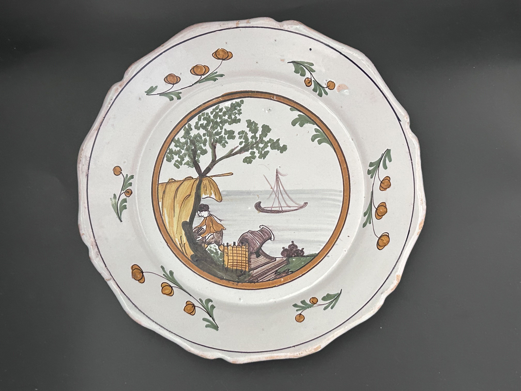 Assiette révolutionnaire de Nevers XVIIIe