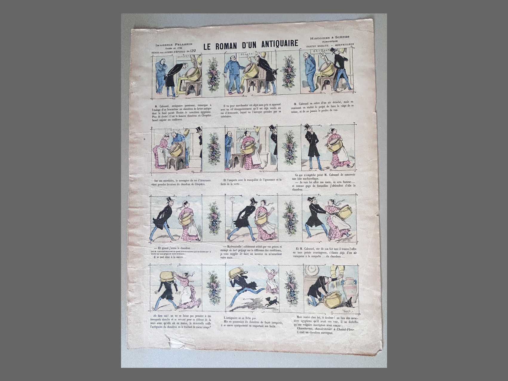 Le Roman d'un antiquaire Imagerie Pellerin Planche No 120